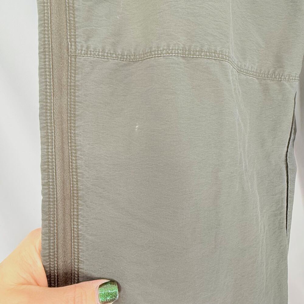 Nike Utility Military Style Pants Womens L Olive Green Drawstring Hem - Picture 7 of 9